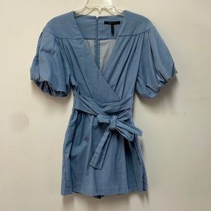 BCBG Chambray Romper Sz XXS